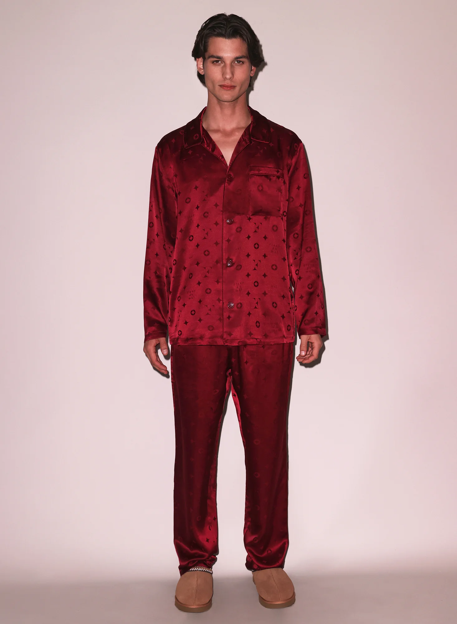 Barolo Silk Jacquard PJ Set - Image 2
