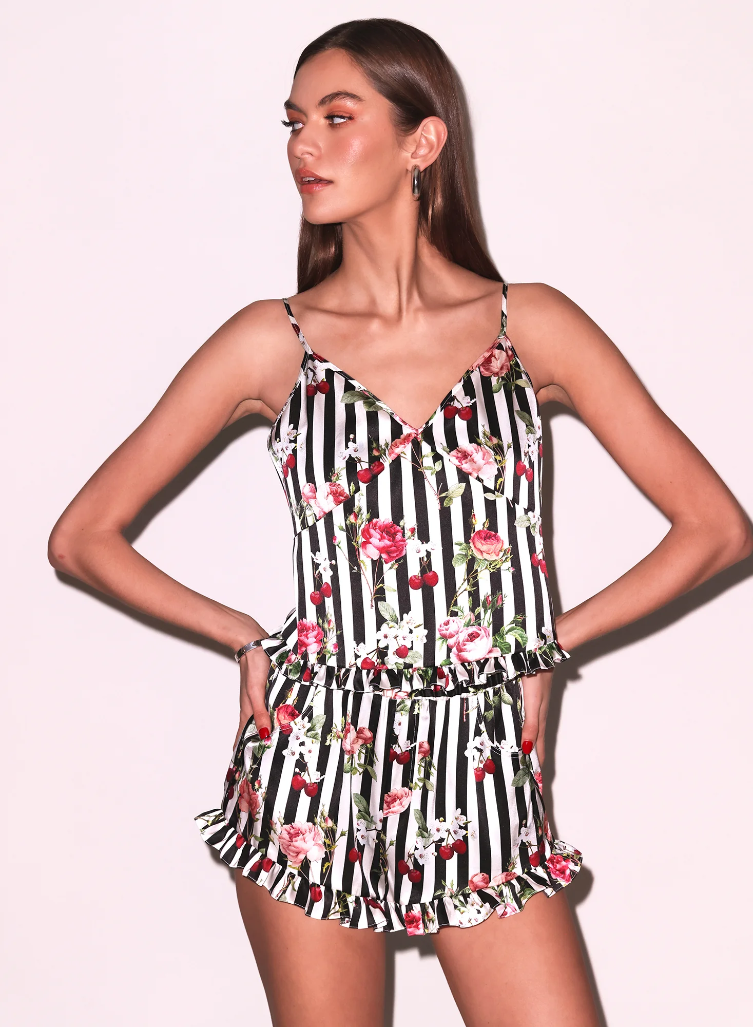 Cherry Rose Ruffle Short - Image 6