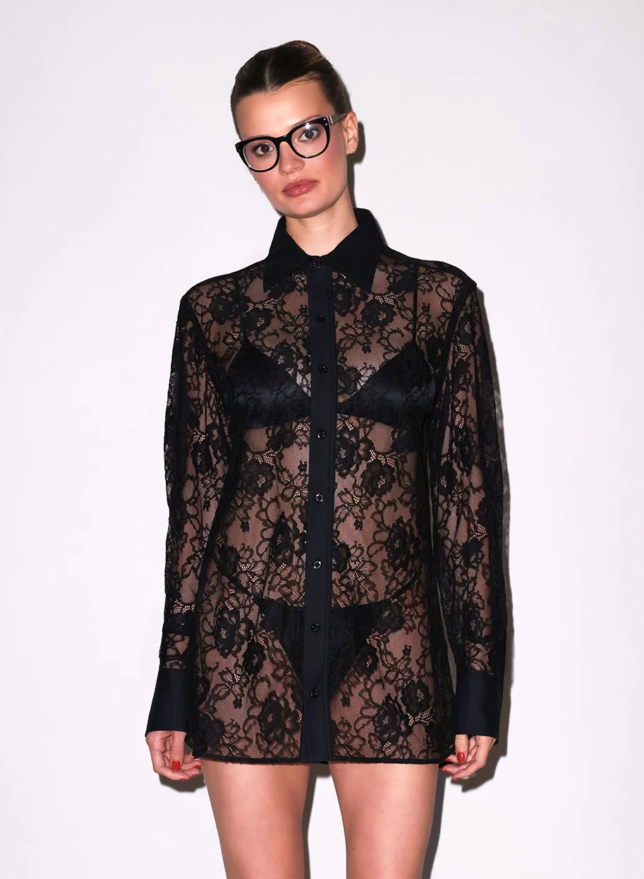 Juliet Lace Button Down - Image 9