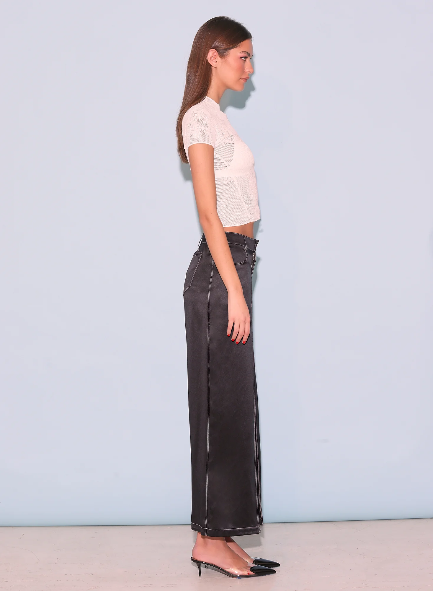 Lace Pointelle Tee - Image 7