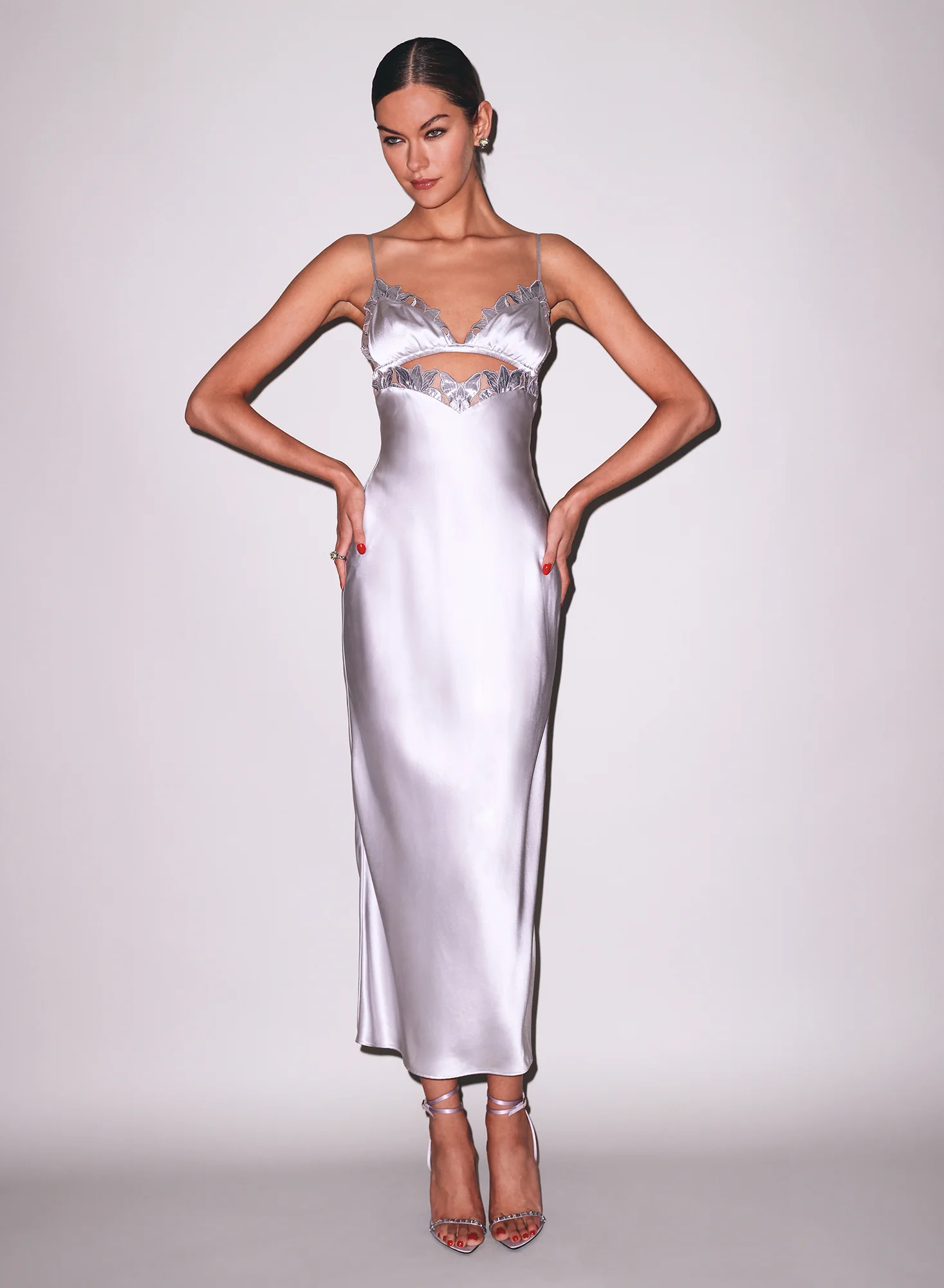 Lily Embroidery Cutout Slip - Image 3