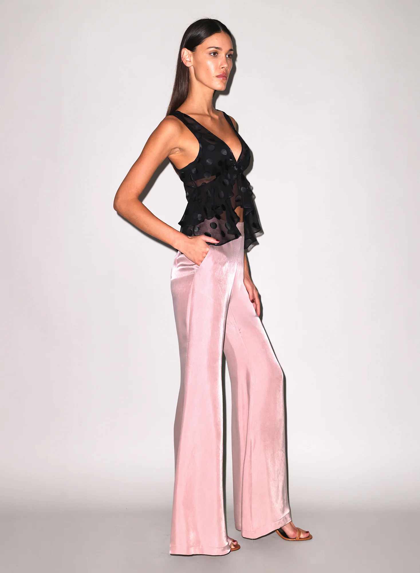 Luxe Twill Flare Pant - Image 5