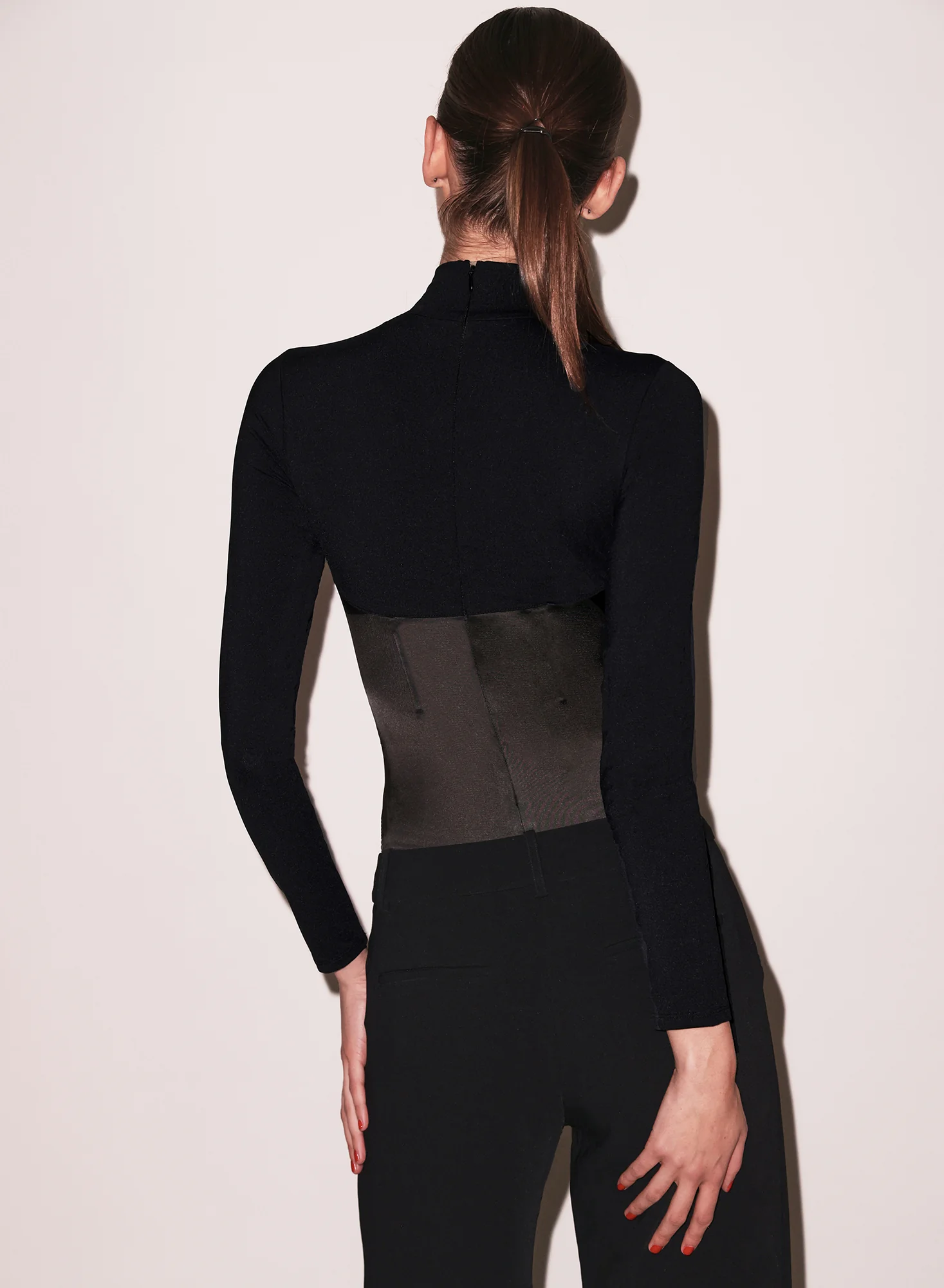 Mock Neck Long Sleeve Bodysuit - Image 5