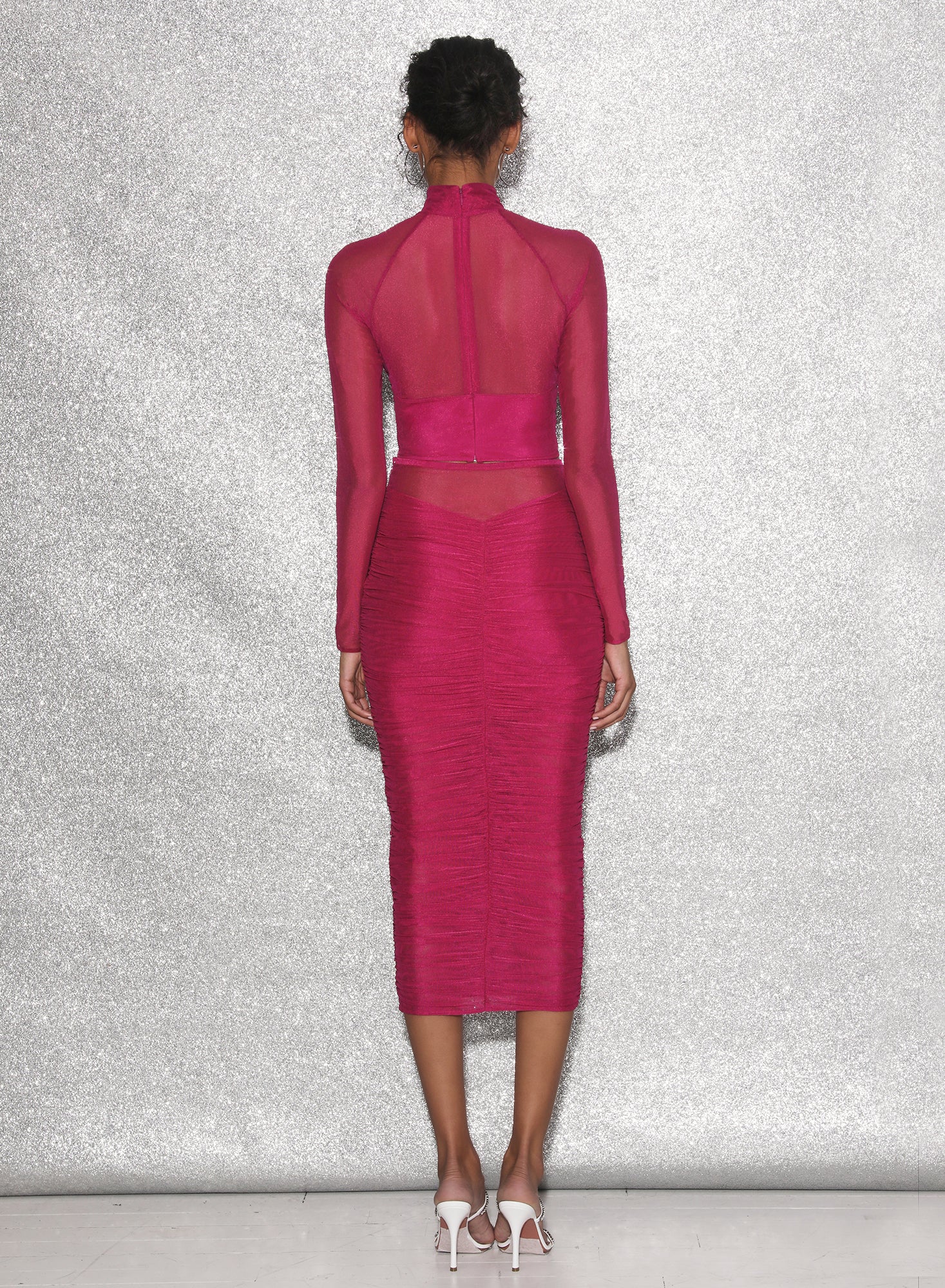 Ruched Midi Skirt - Image 3