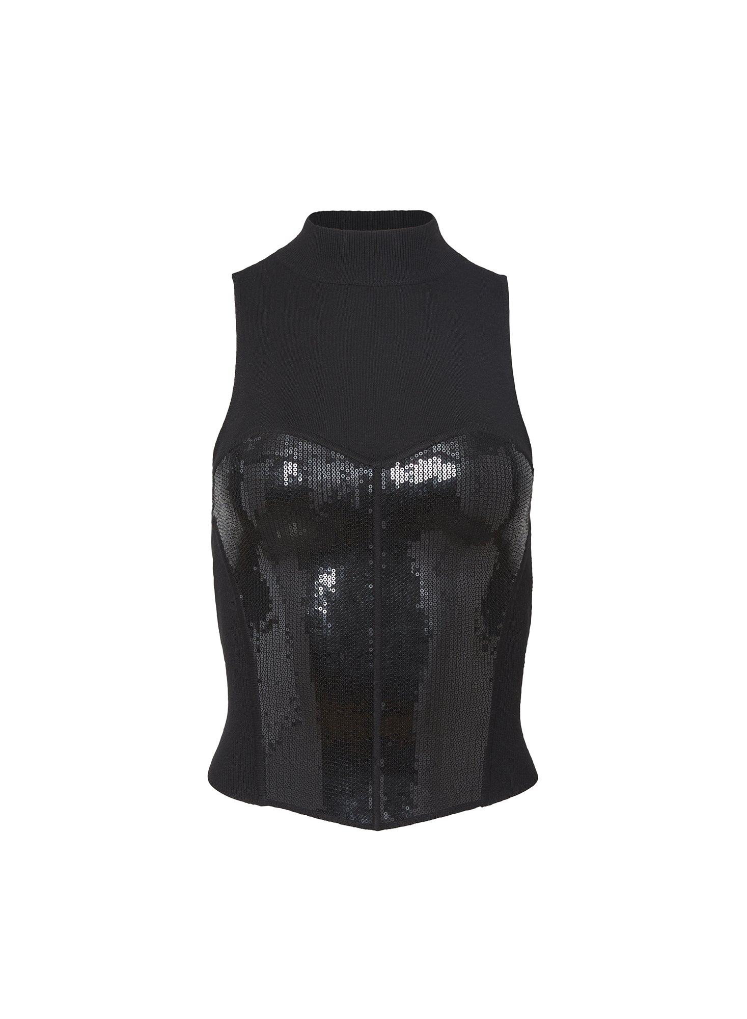 Sequin Knit Bustier Top - Image 4