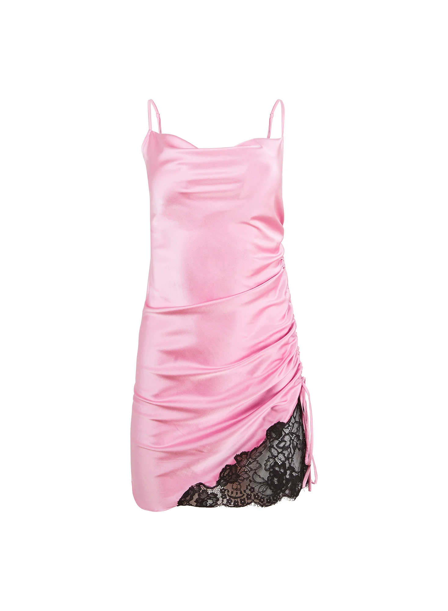 Silk Ruched Dress - Image 4