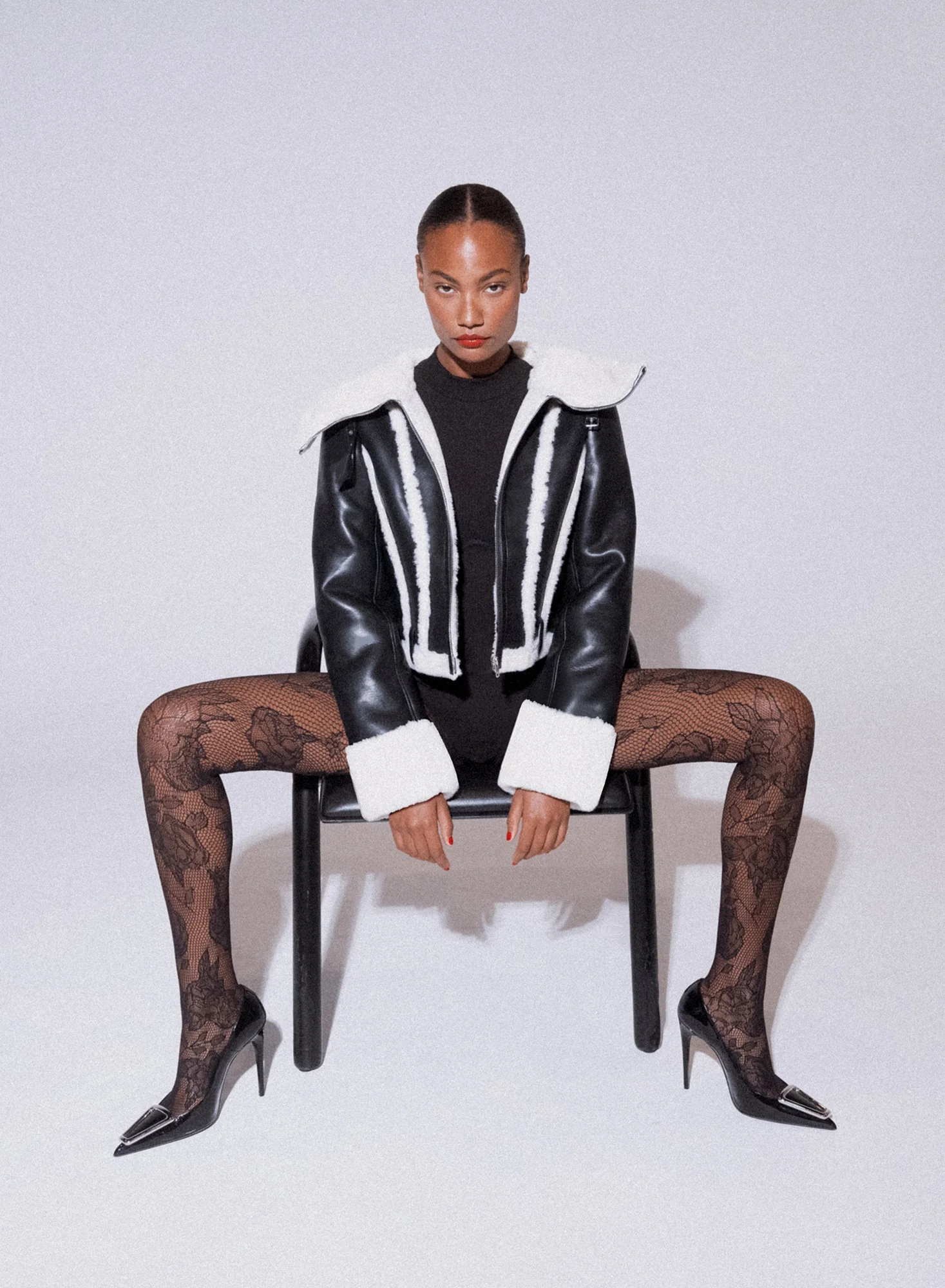 Vegan Shearling Jacket - Image 3